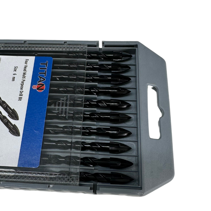 Titan 4 Head Multi Purpose Drill Bit 6mm 10pcs Per Pack