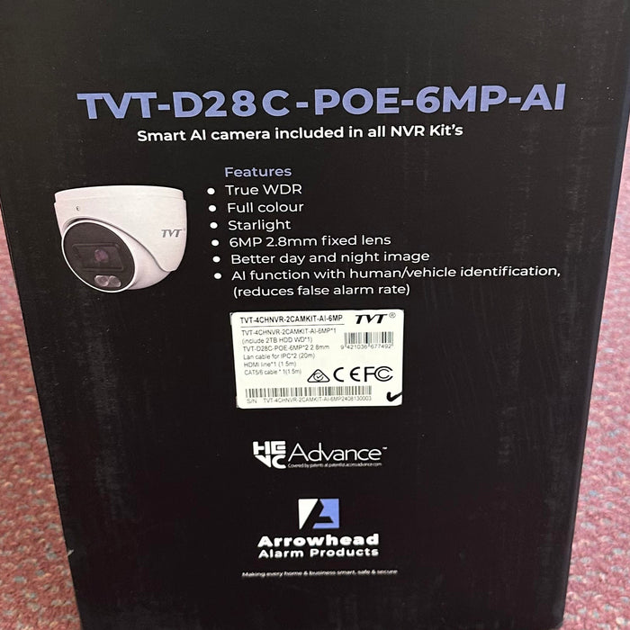 AAP CCTV CAV-4CHNVR-IP-KIT 4MP x4 outlet