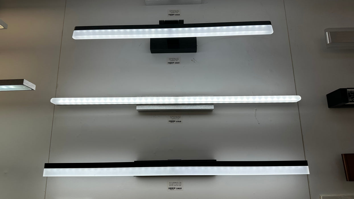 ZENITH Silver LED 3 Light Colour Bathroom Light/Mirror Light