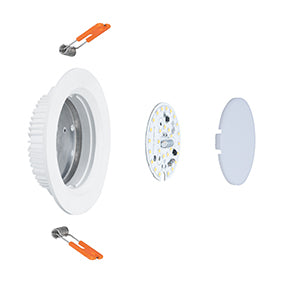 LIXUS 9W 95cut White Cover LED Warm White 3000k Down Light