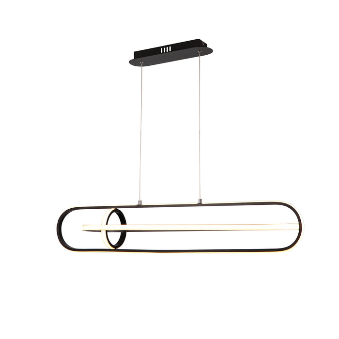 Minimalist 37W LED 3000K Pendant Light Black