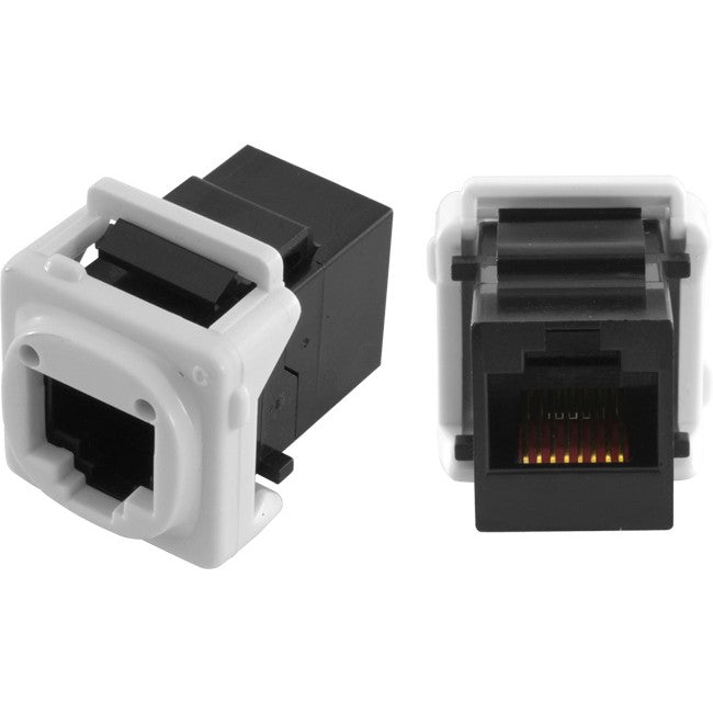 Black RJ45 Cat5e and Cat6 Data Mechanism