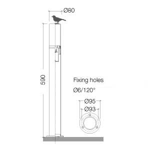 SU-Cilindro Bollard-F1051-BL