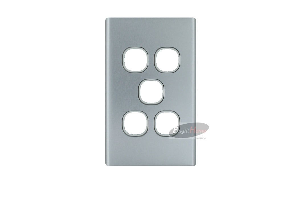 5 Gang Switch Aluminium