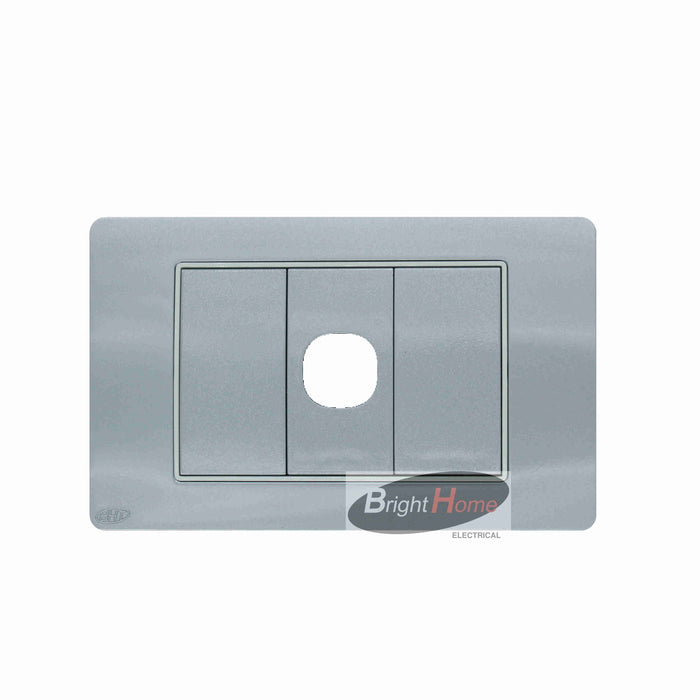 Titan 1 Gang Switch Panel Aluminium