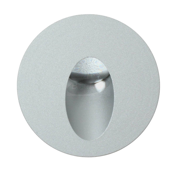 BTOTA Silver Frame Round Modern LED WARM WHITE Recessed step light