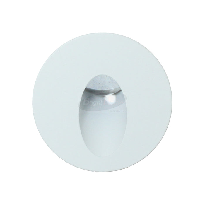 ZAKA WHITE Frame Round Modern LED COOL White Recessed Step light