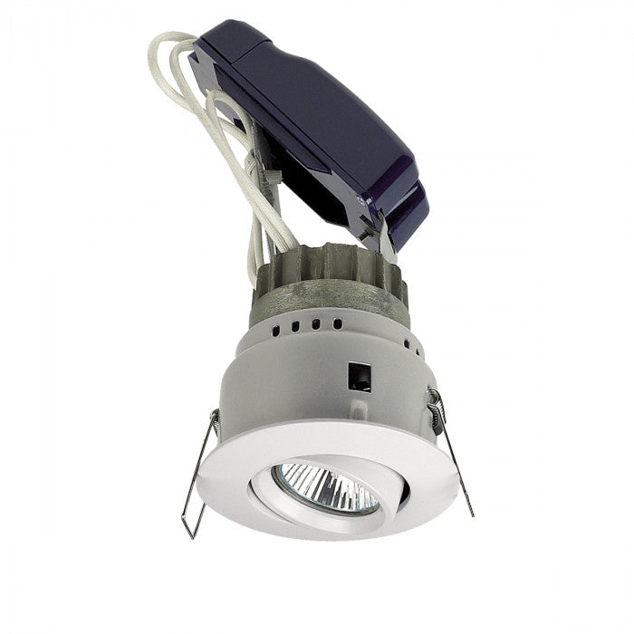 MR16 Fire Rated 30 Minute Adjustable Tilt Downlight SC/WH